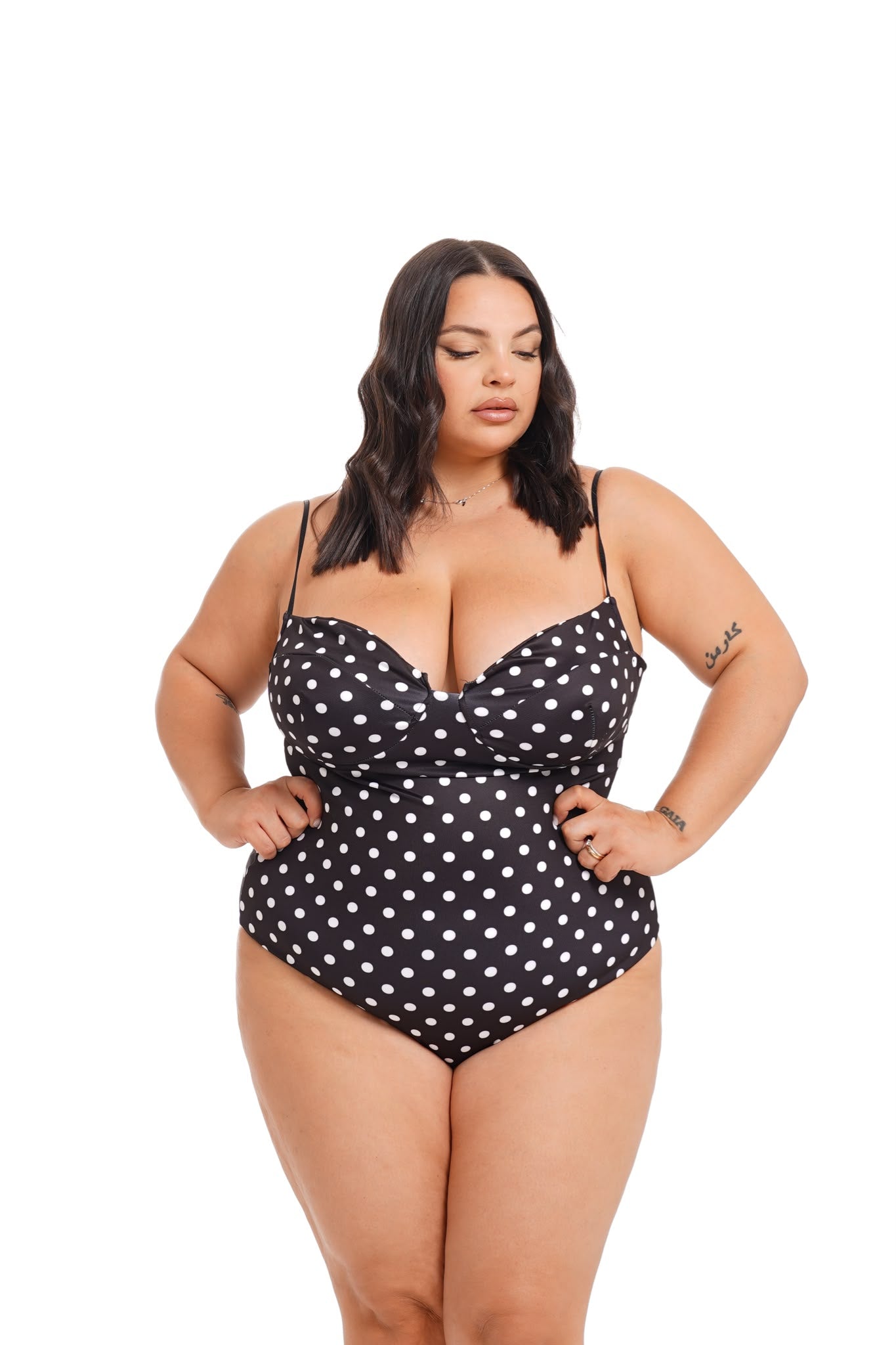 Costume Nizza Pois Nero