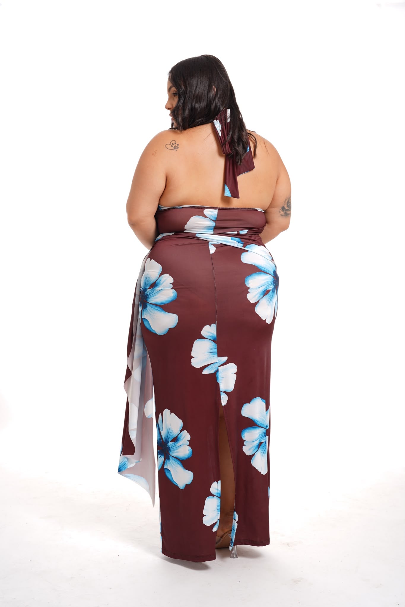 Abito Hawaii Marrone