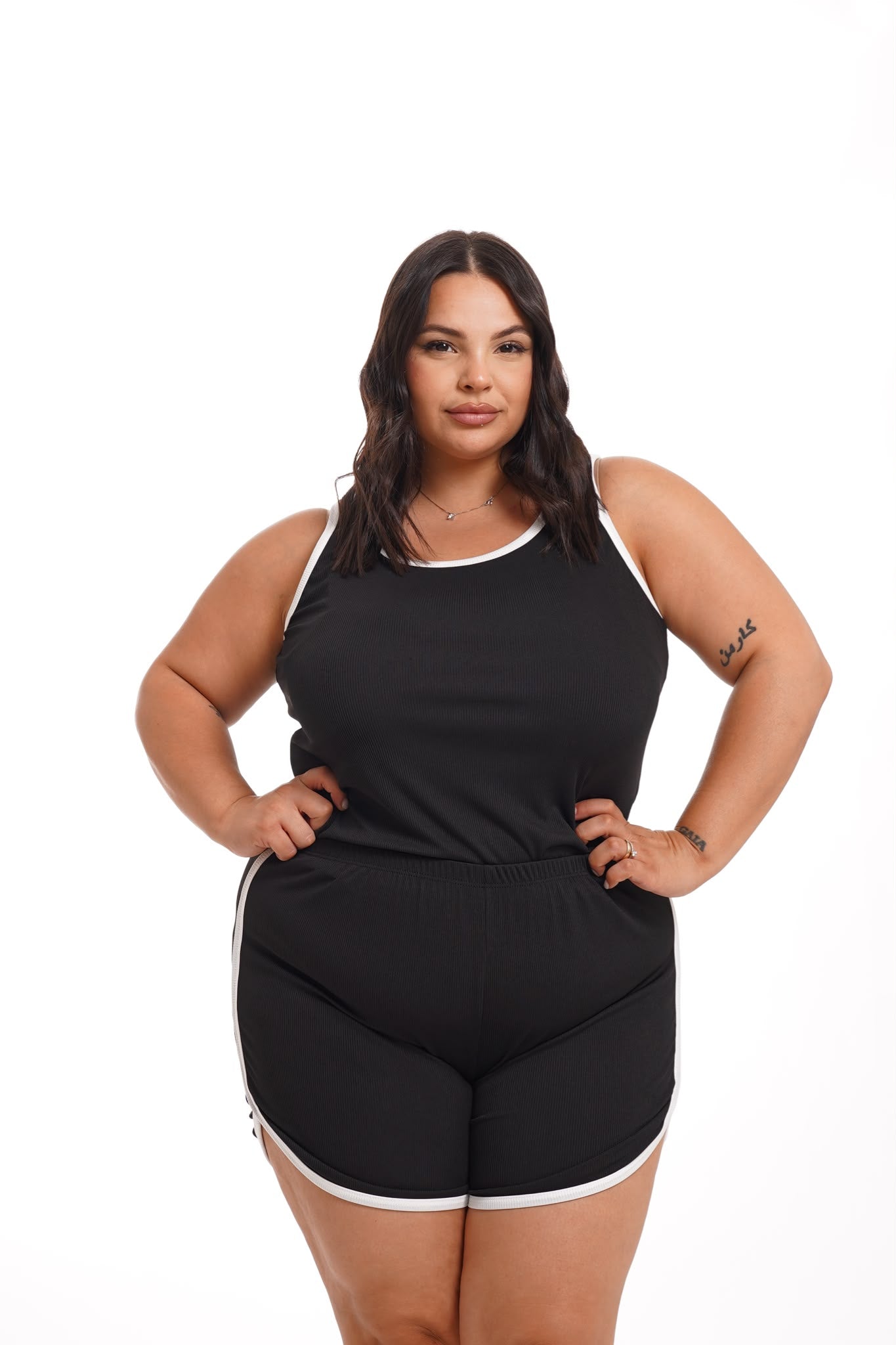 Coordinato Brigitte Nero\Bianco