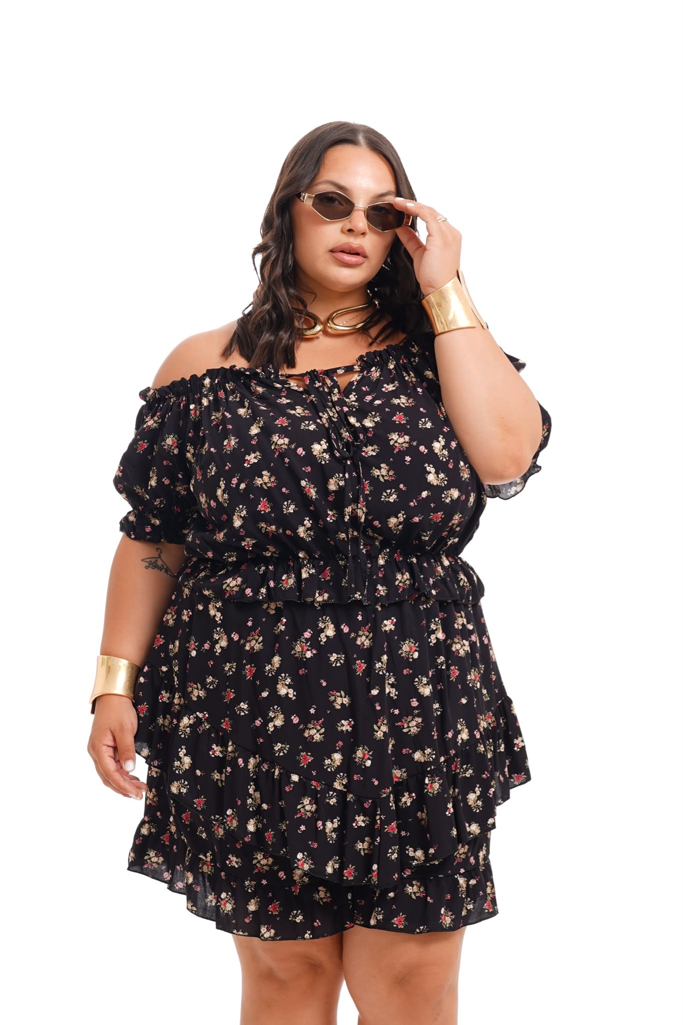 Coordinato Dora Fiori Nero