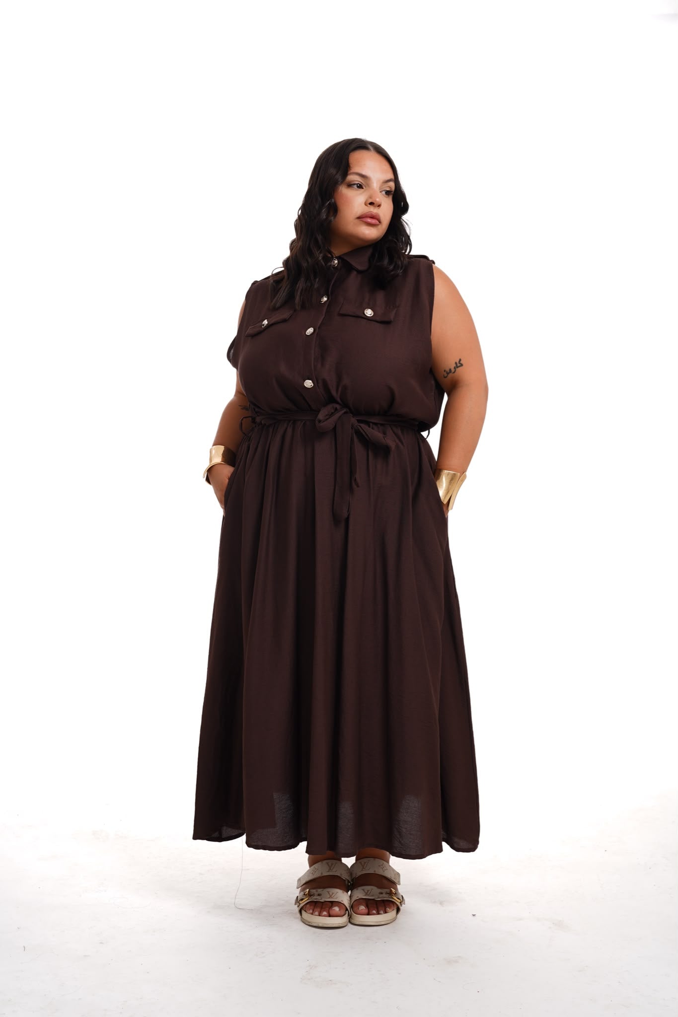 Dress Pool Marrone
