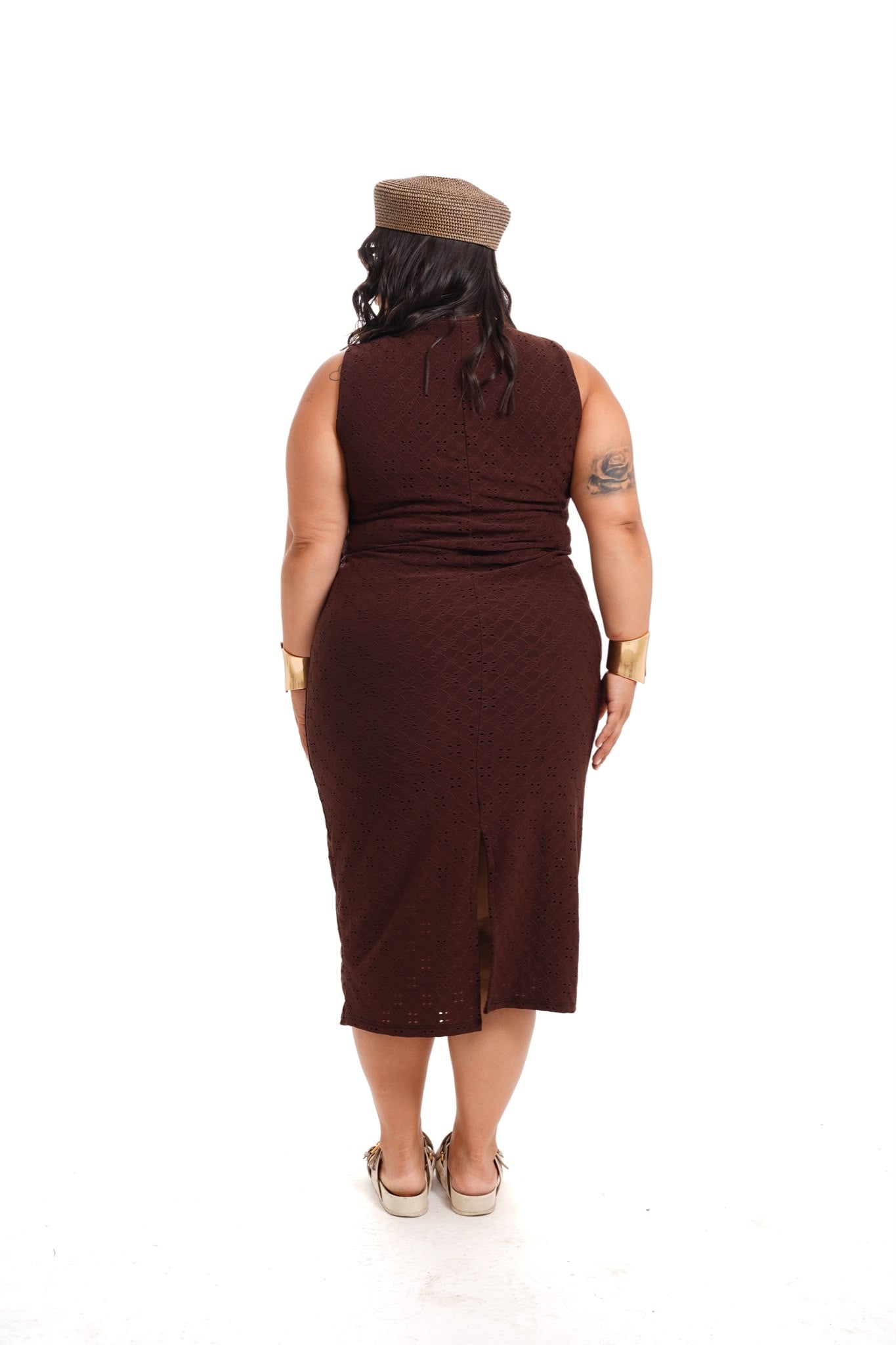 Vestitino In Pizzo Clarissa Marrone