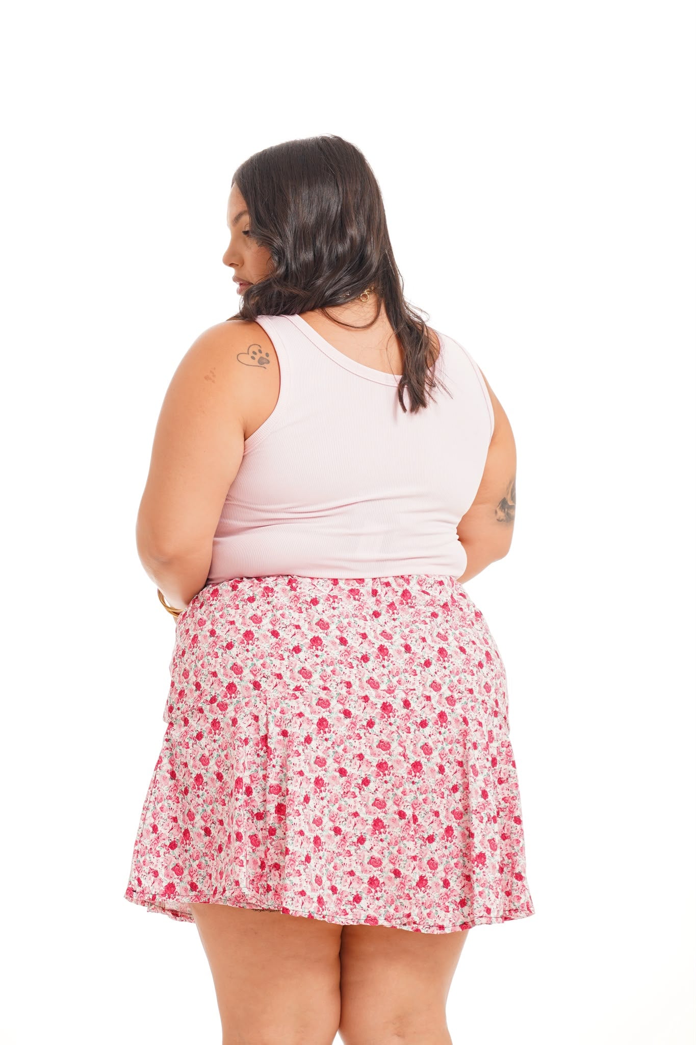 Pantagonna Fantasia Fiori Rosa