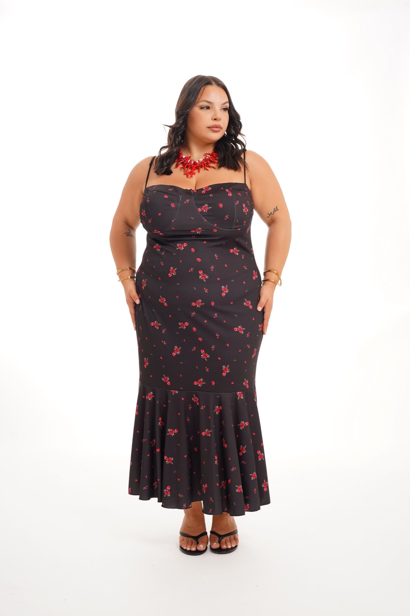 Dress Kesya Fiori Nero
