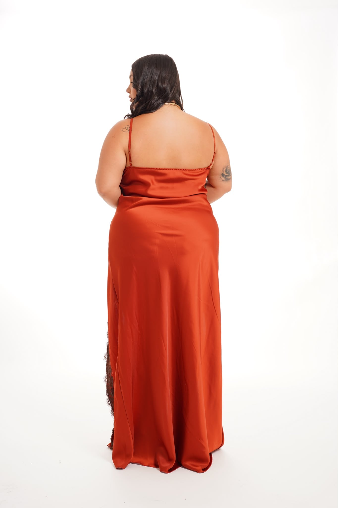 Dress In Pizzo Monia Ruggine