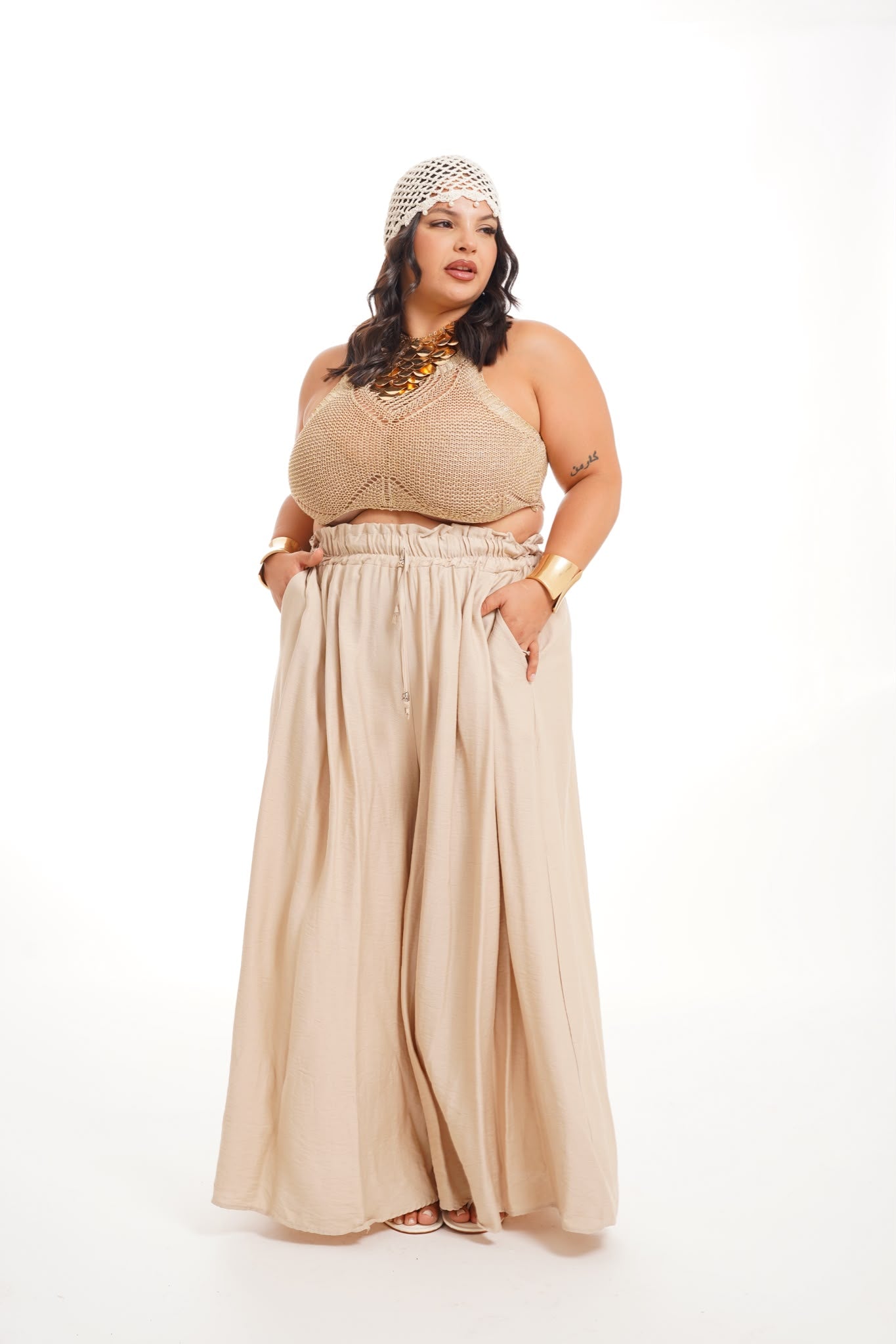 Pantalone Asia Tortora