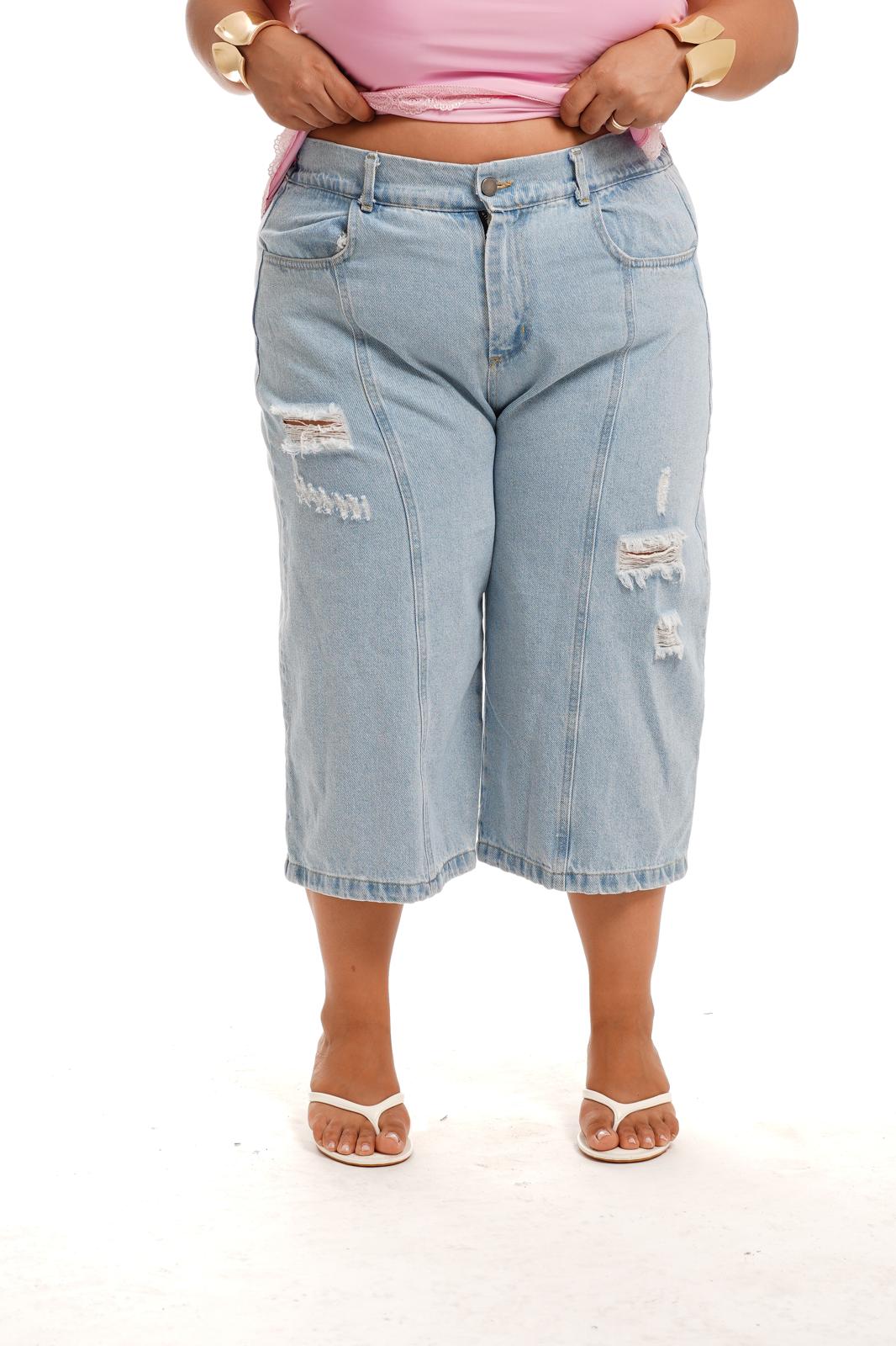 Bermuda Jeans Chiaro