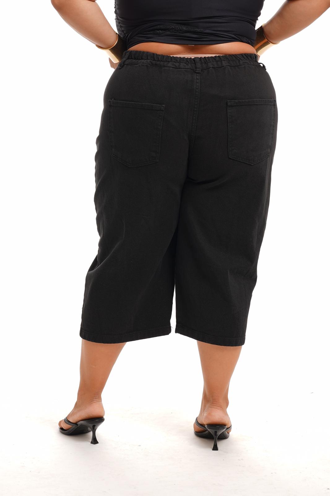 Bermuda Jeans Nero