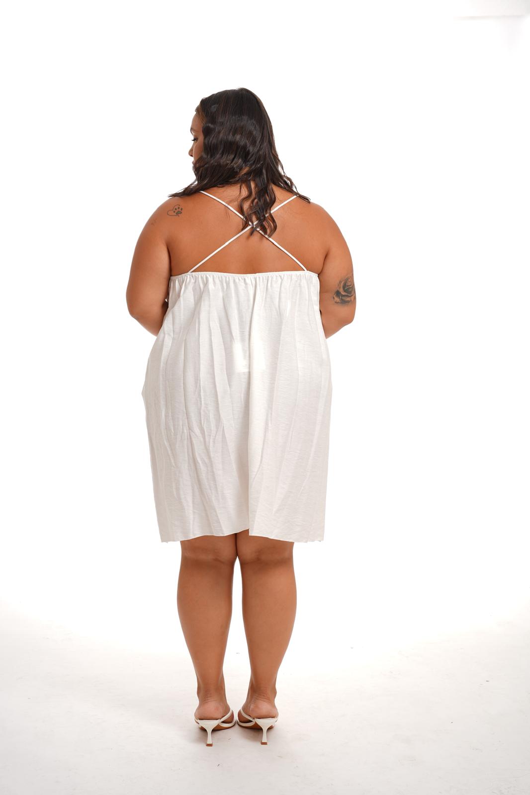 Vestitino Borchie Bianco