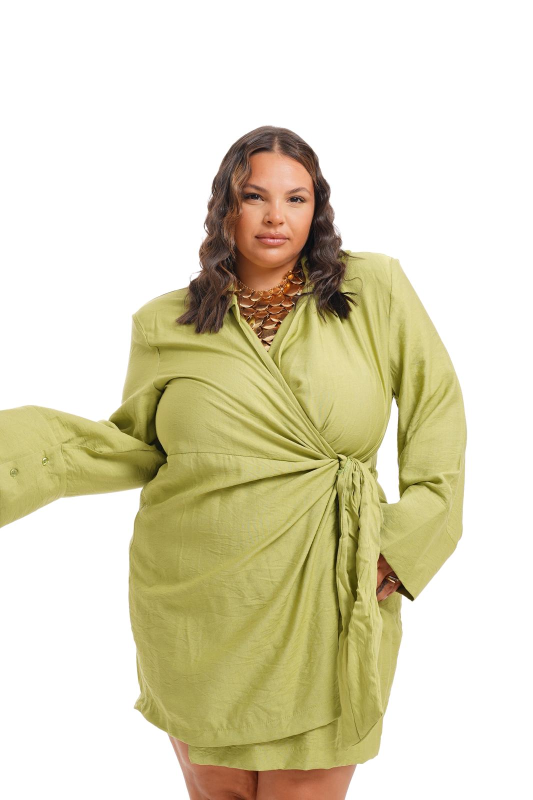Dress Cortez Corto Verde