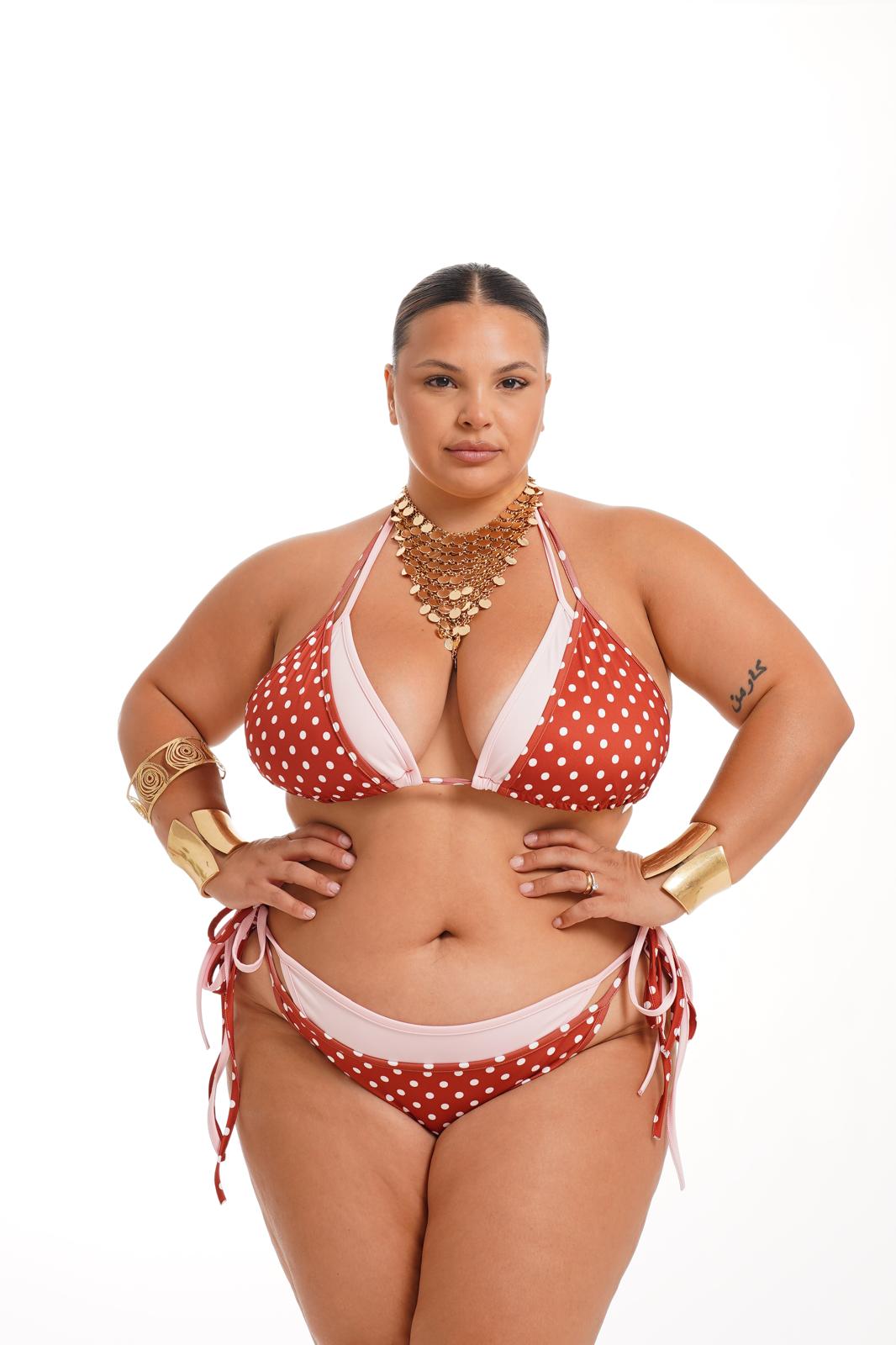 Costume Marea Pois Ruggine