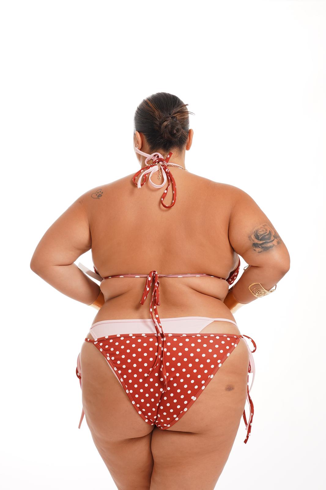 Costume Marea Pois Ruggine