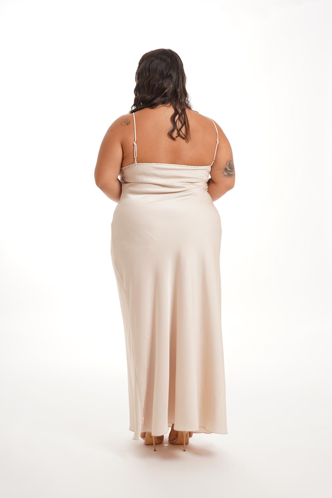 Dress Sissy Raso e Pizzo Panna