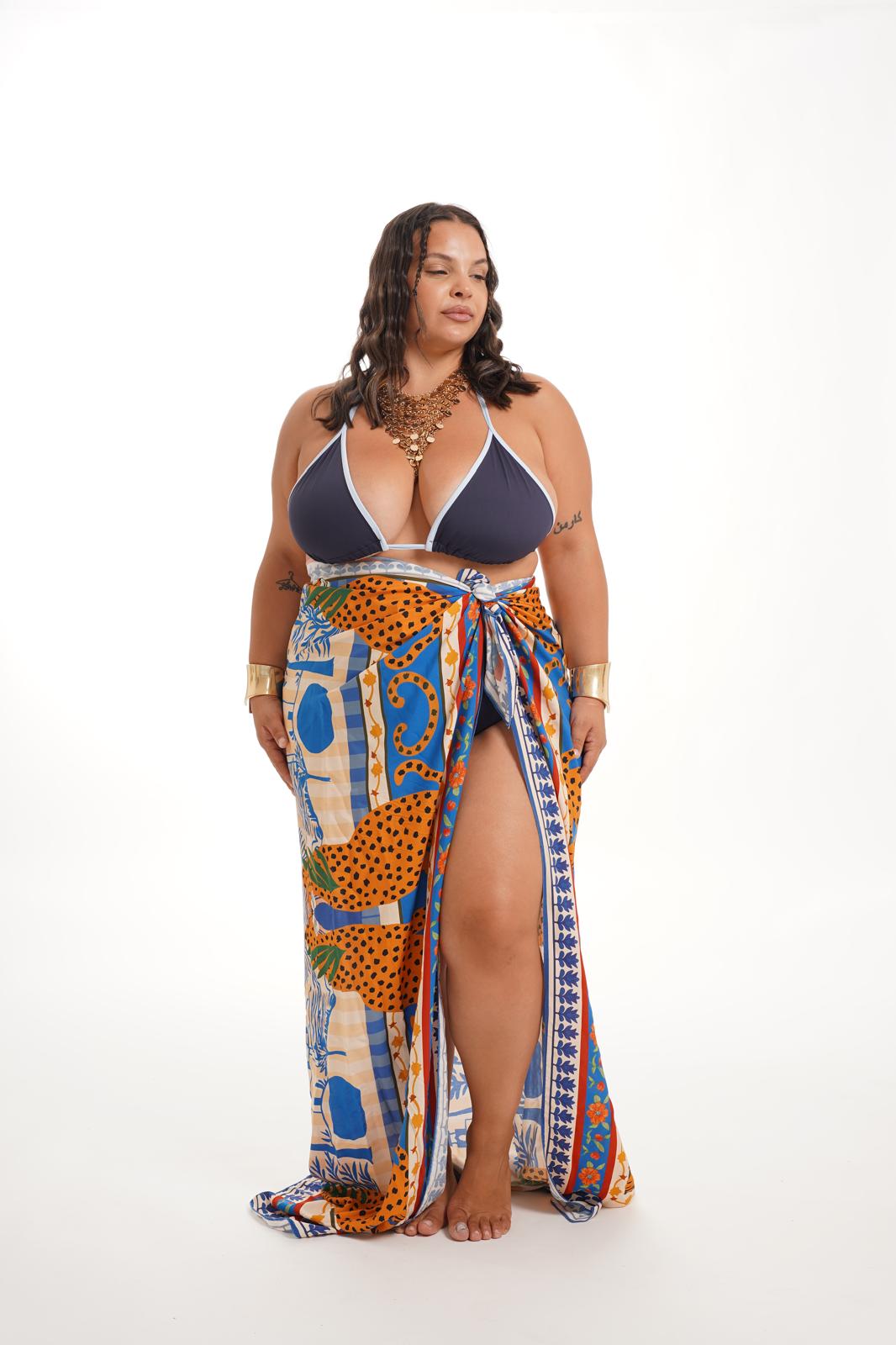 Gonna Pareo Blu\Panna