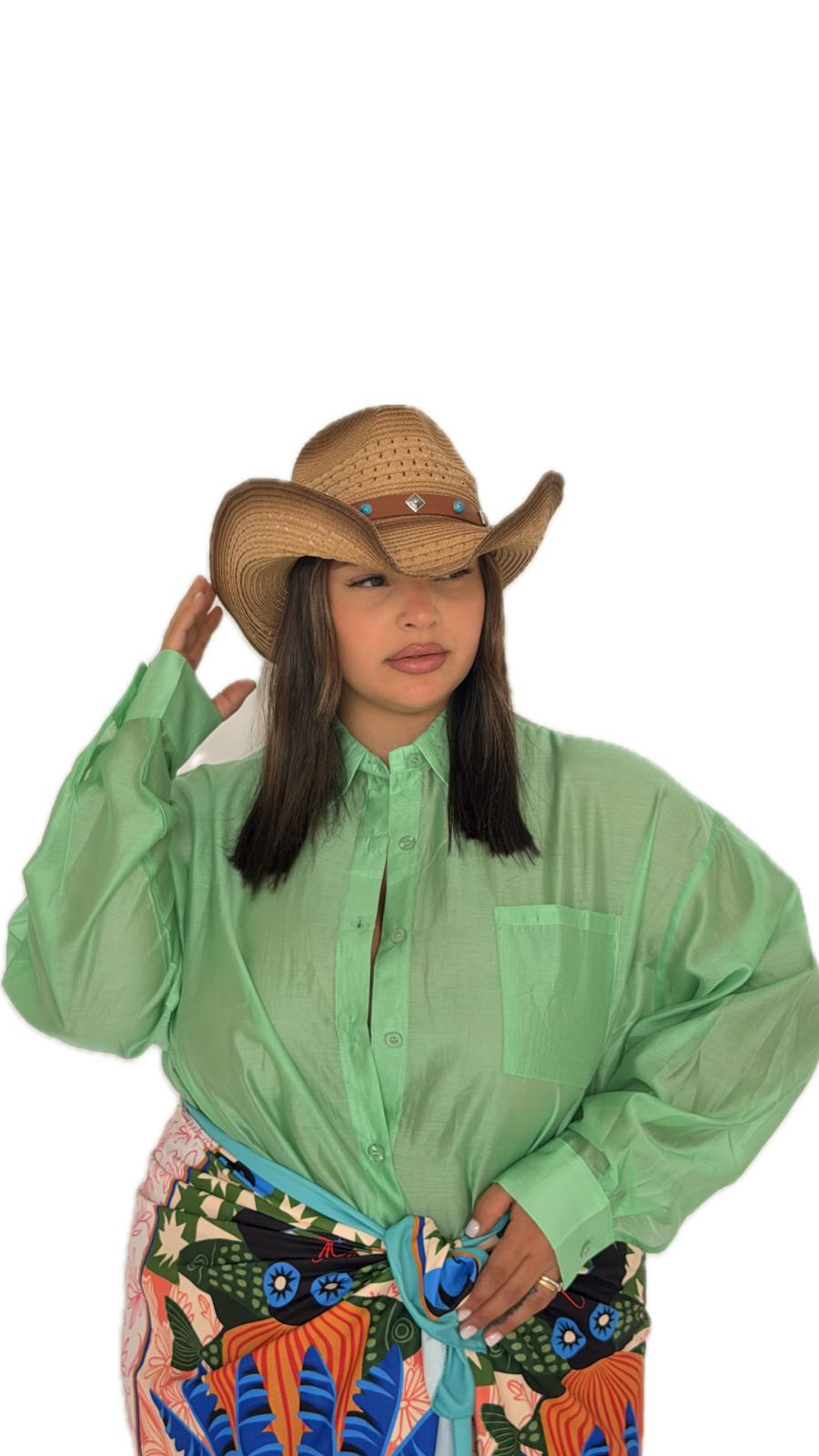 Camicia Velata Kikka Verde