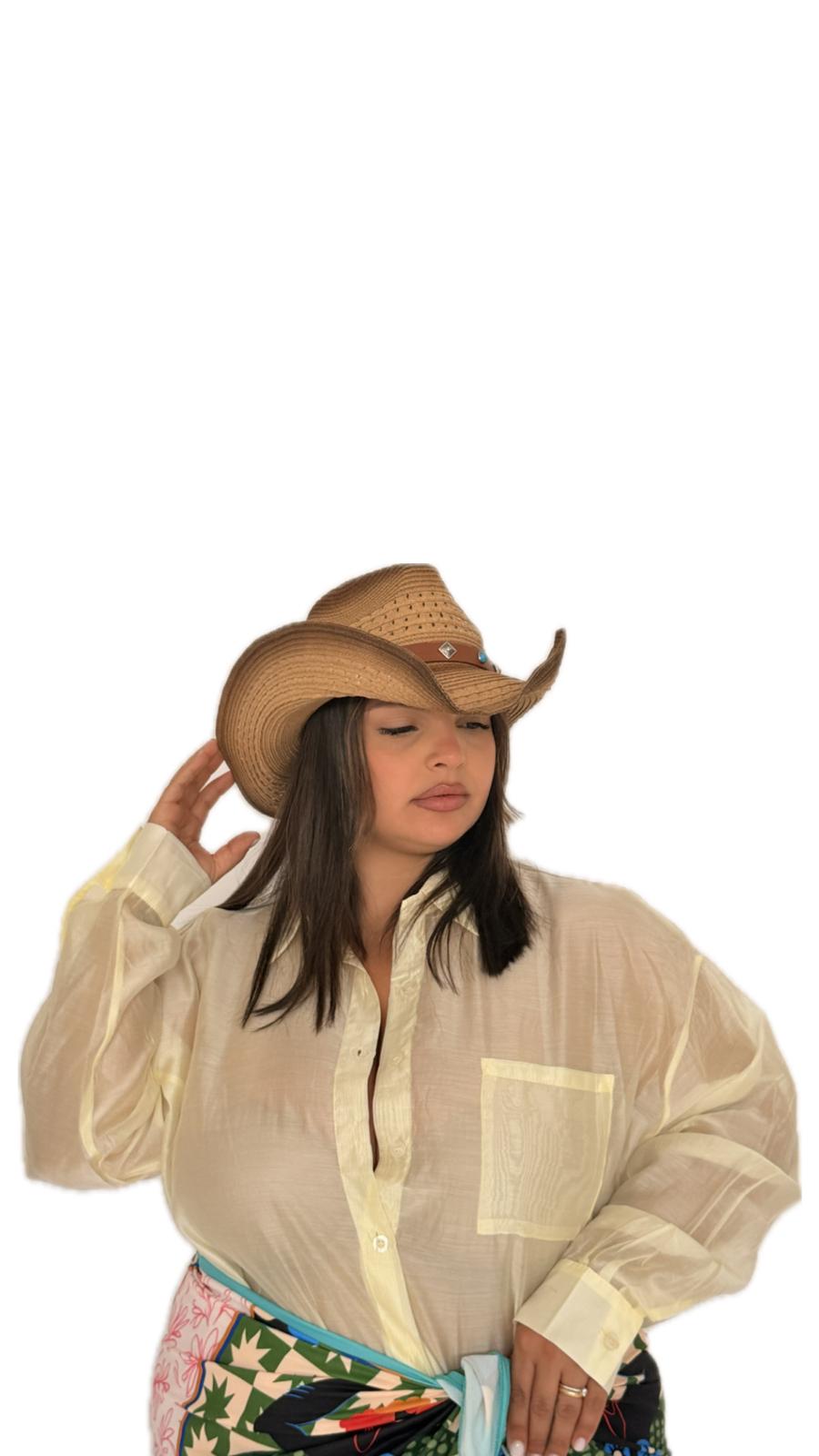 Camicia Velata Kikka Gialla