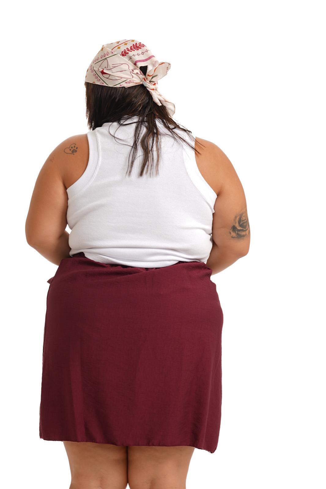 Minigonna Holly Bordeaux