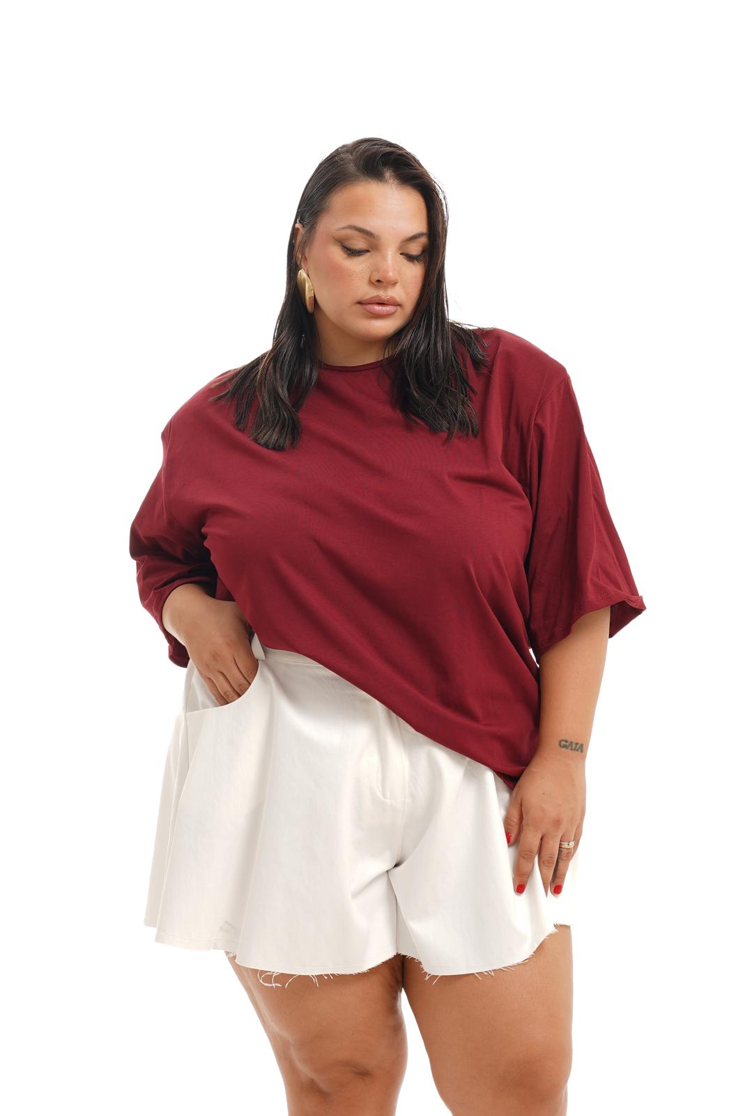Maglia Con Spalline Bordeaux
