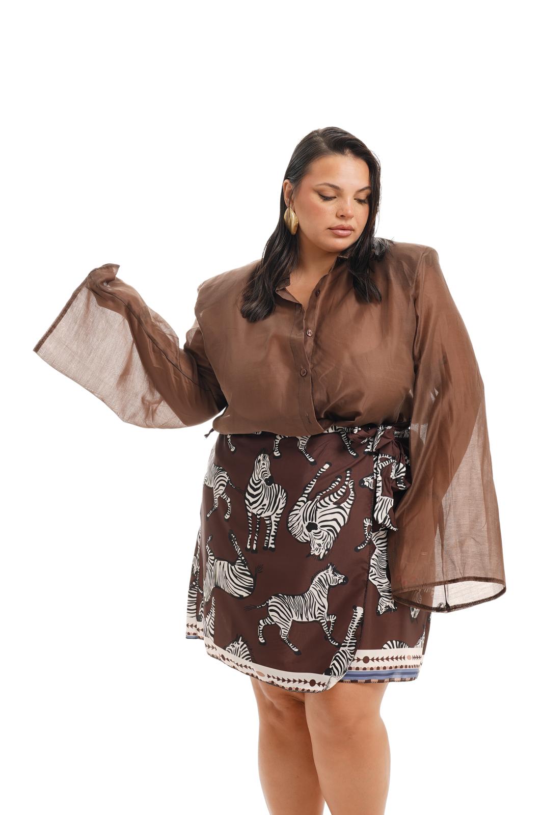 Camicia Lalla Marrone