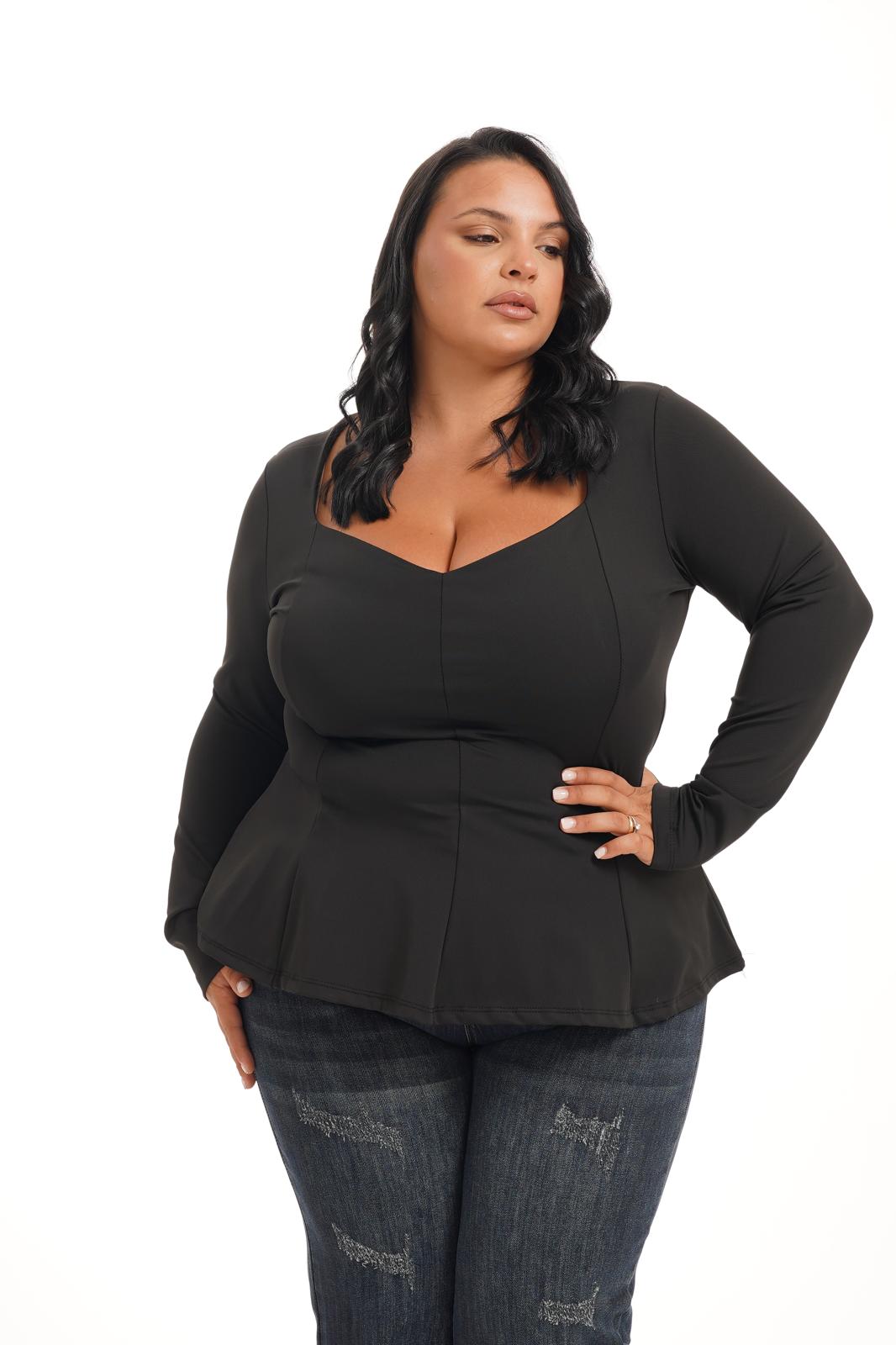 Maglia Svasata Nera