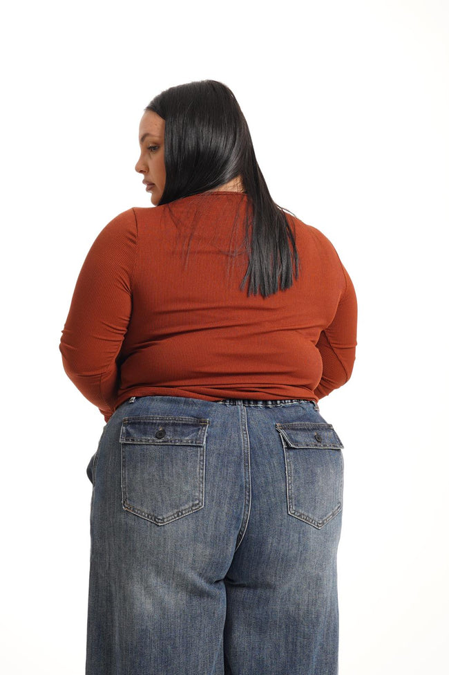Maglia Ornella Ruggine