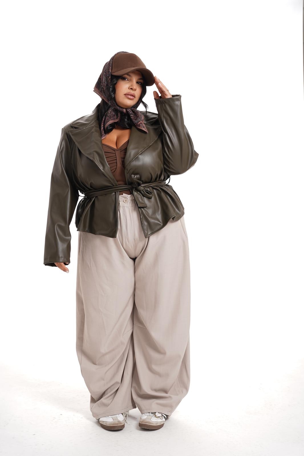 Pantalone Balloon Tortora