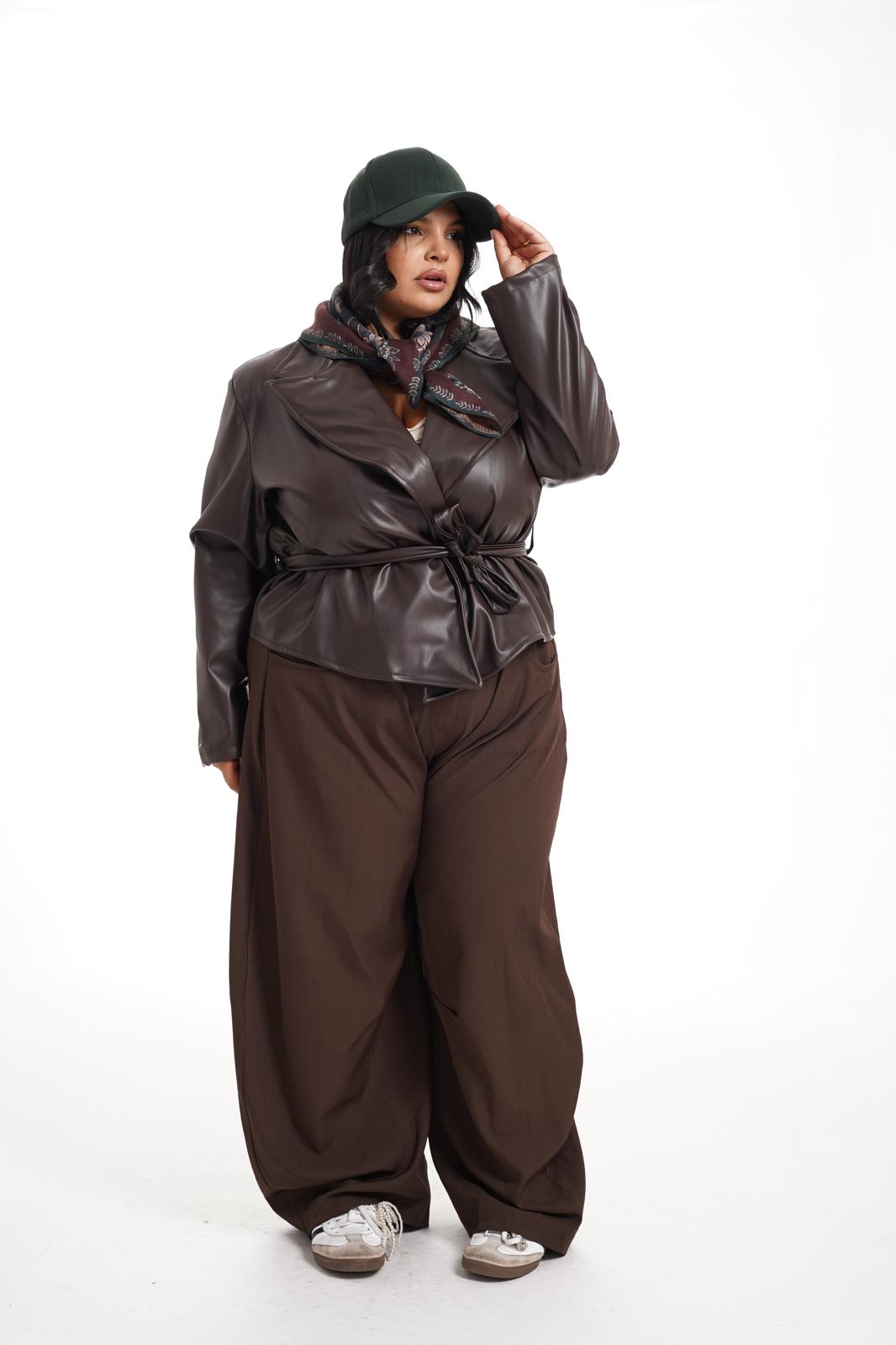 Pantalone Balloon Marrone