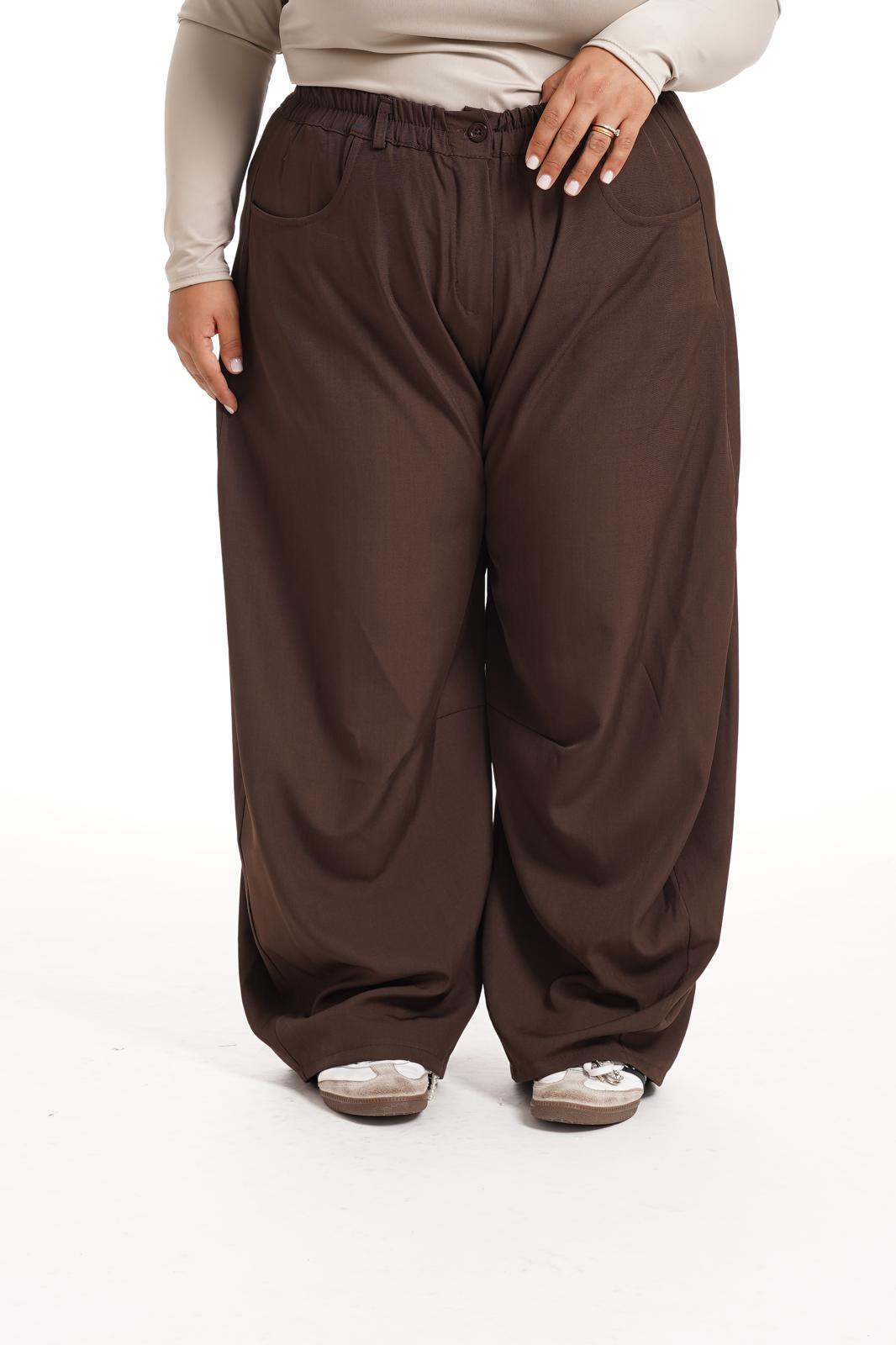 Pantalone Balloon Marrone