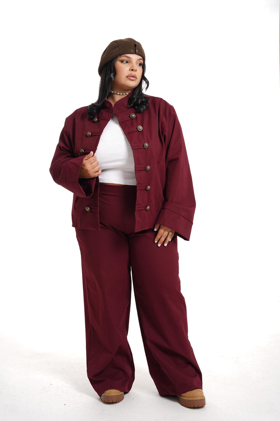 Coordinato Botton Bordeaux