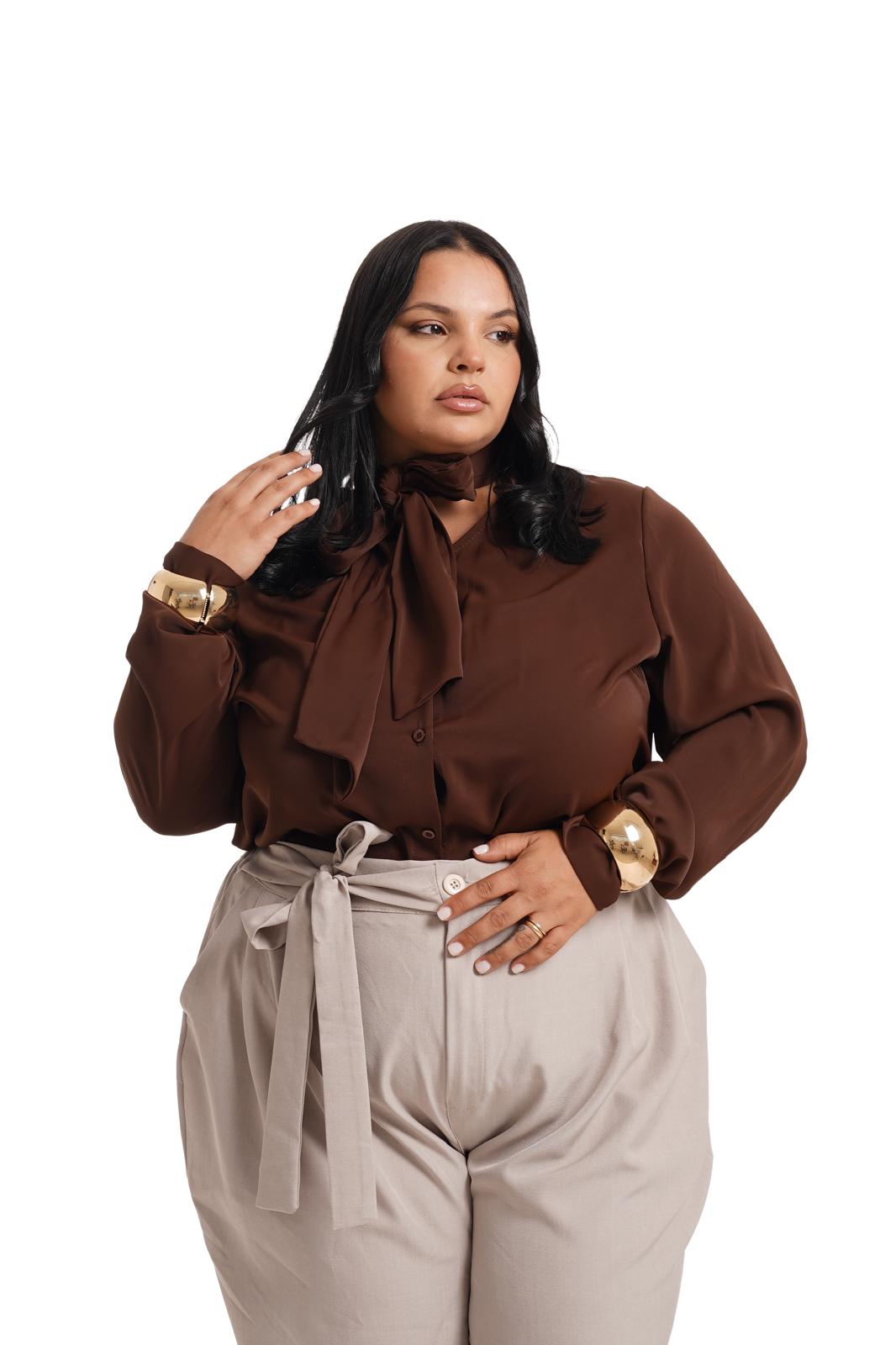 Camicia Bon-Ton Marrone