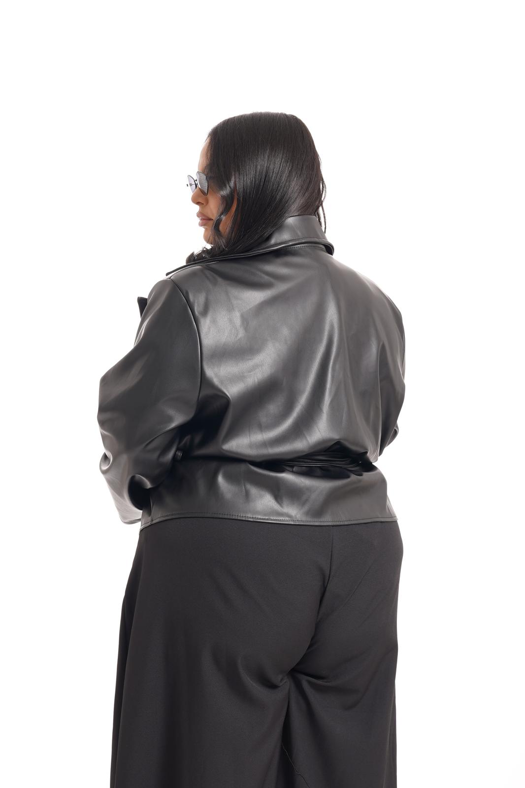 Giacca Milly In Ecopelle Nero
