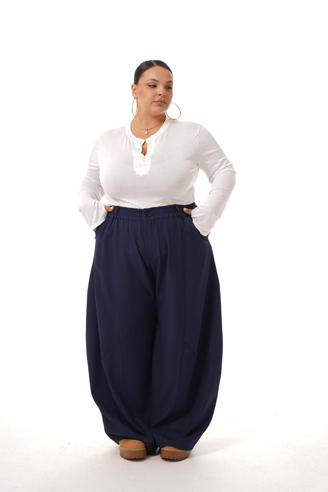 Pantalone Number Blu