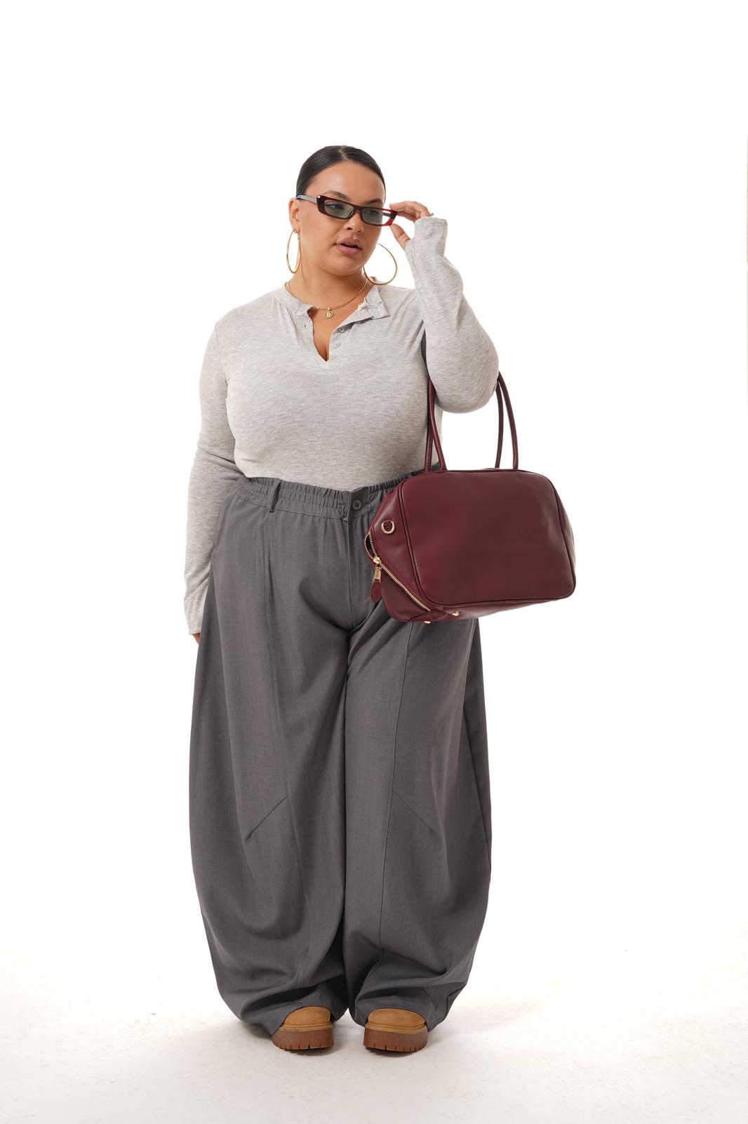 Pantalone Number Grigio