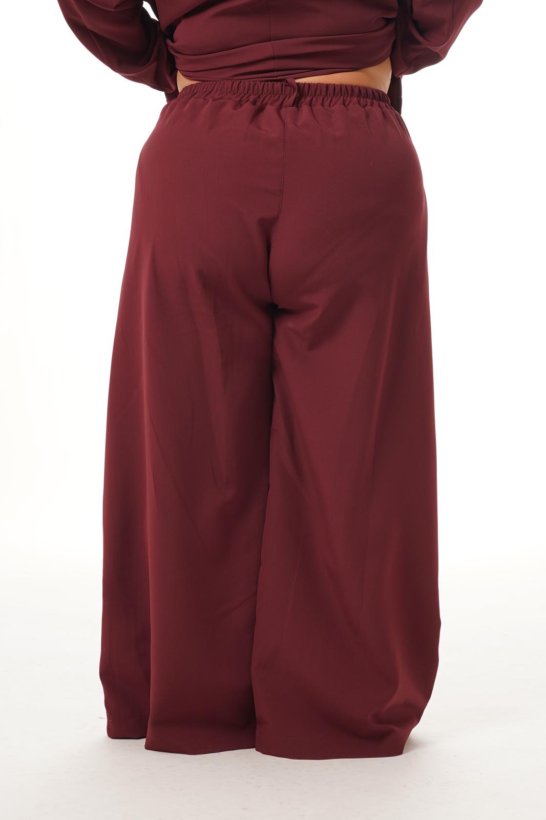Tailleur Asimmetrico Bordeaux