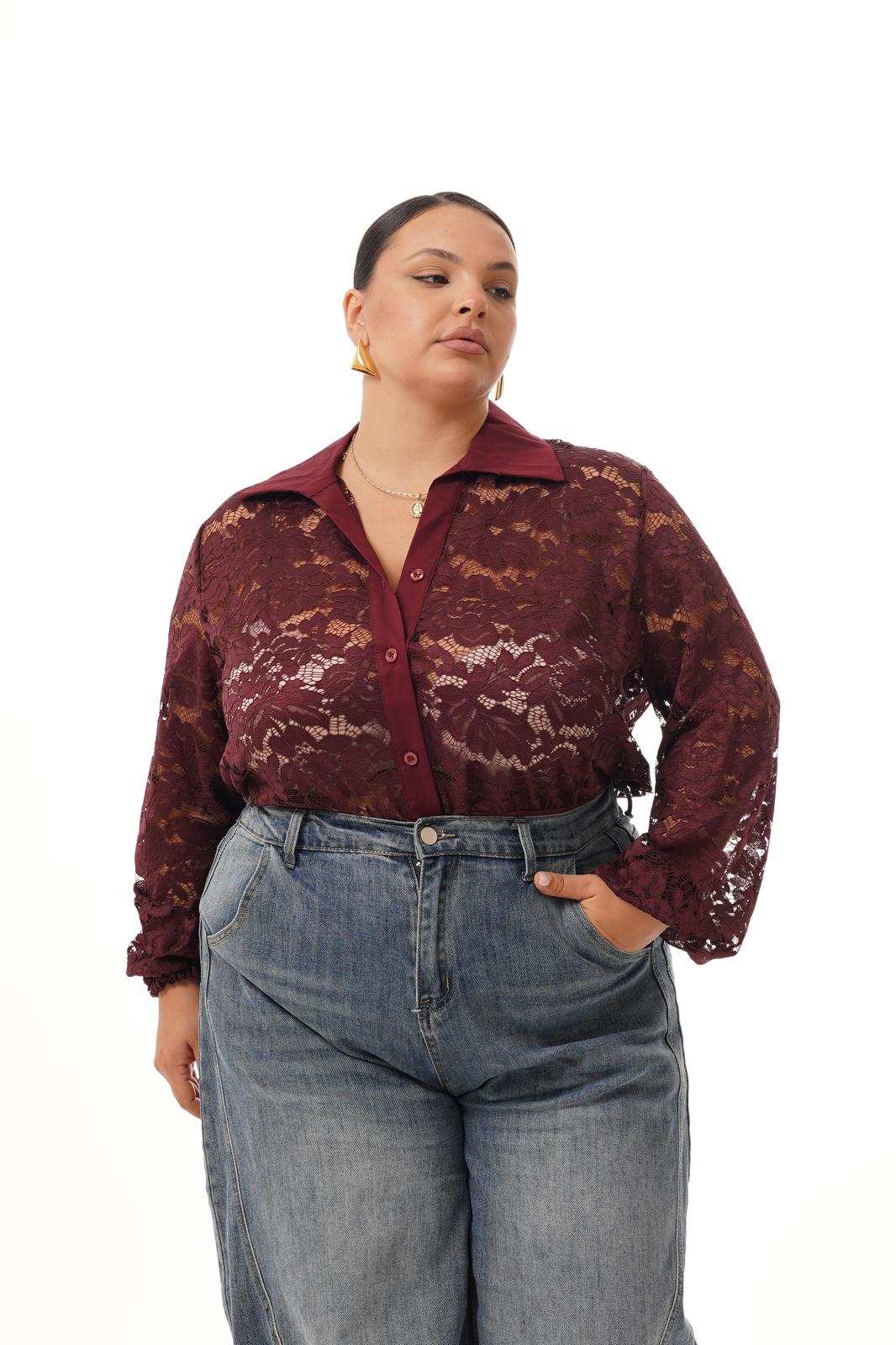 Body Glow Merletto Bordeaux
