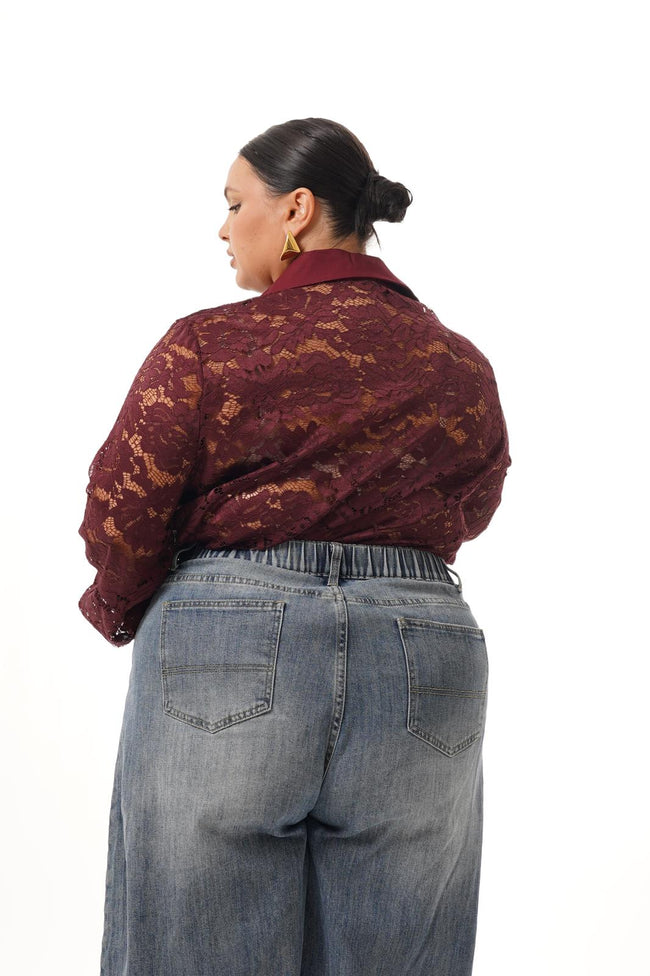 Body Glow Merletto Bordeaux