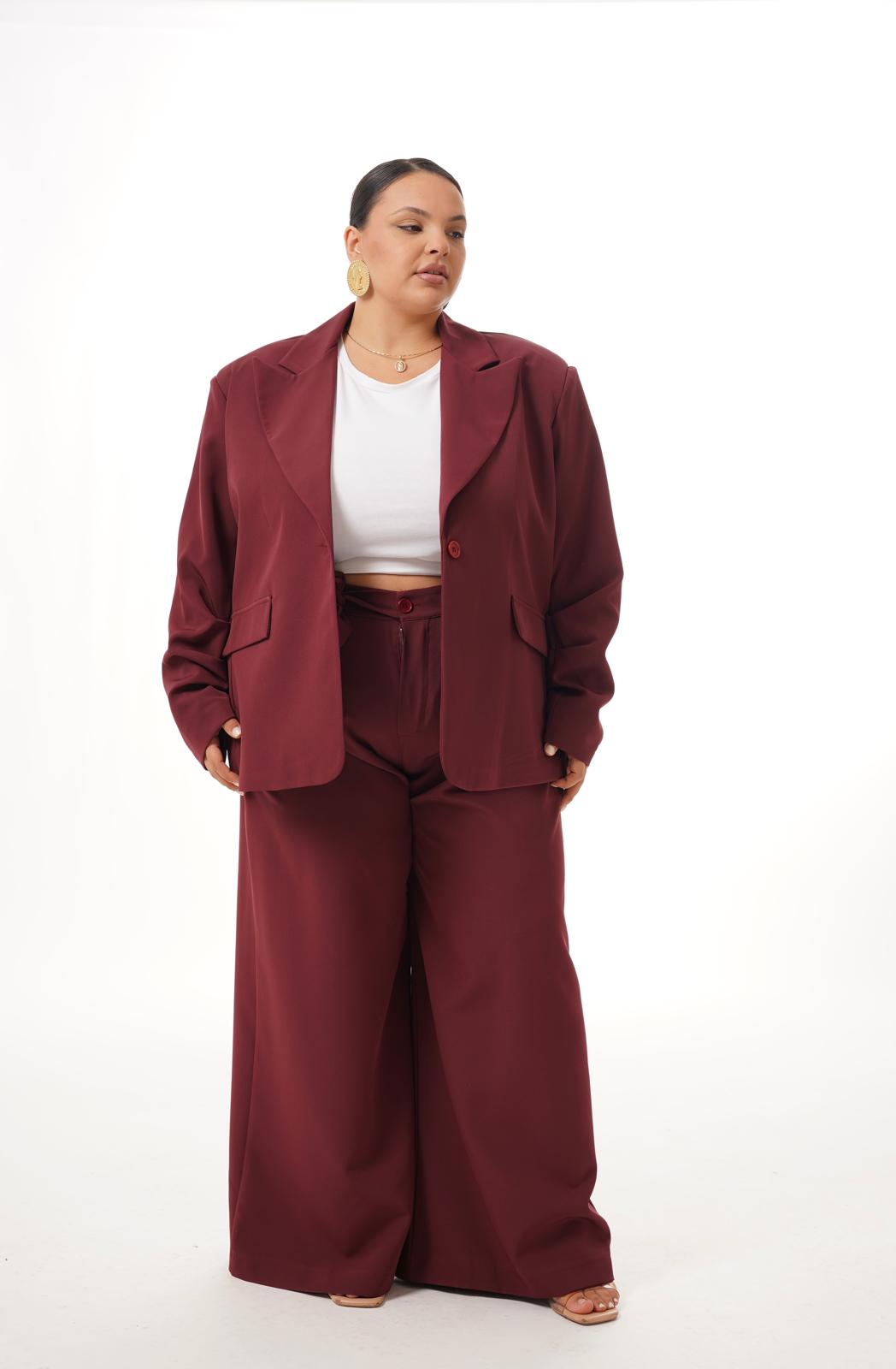 Tailleur Bridgerton Bordeaux