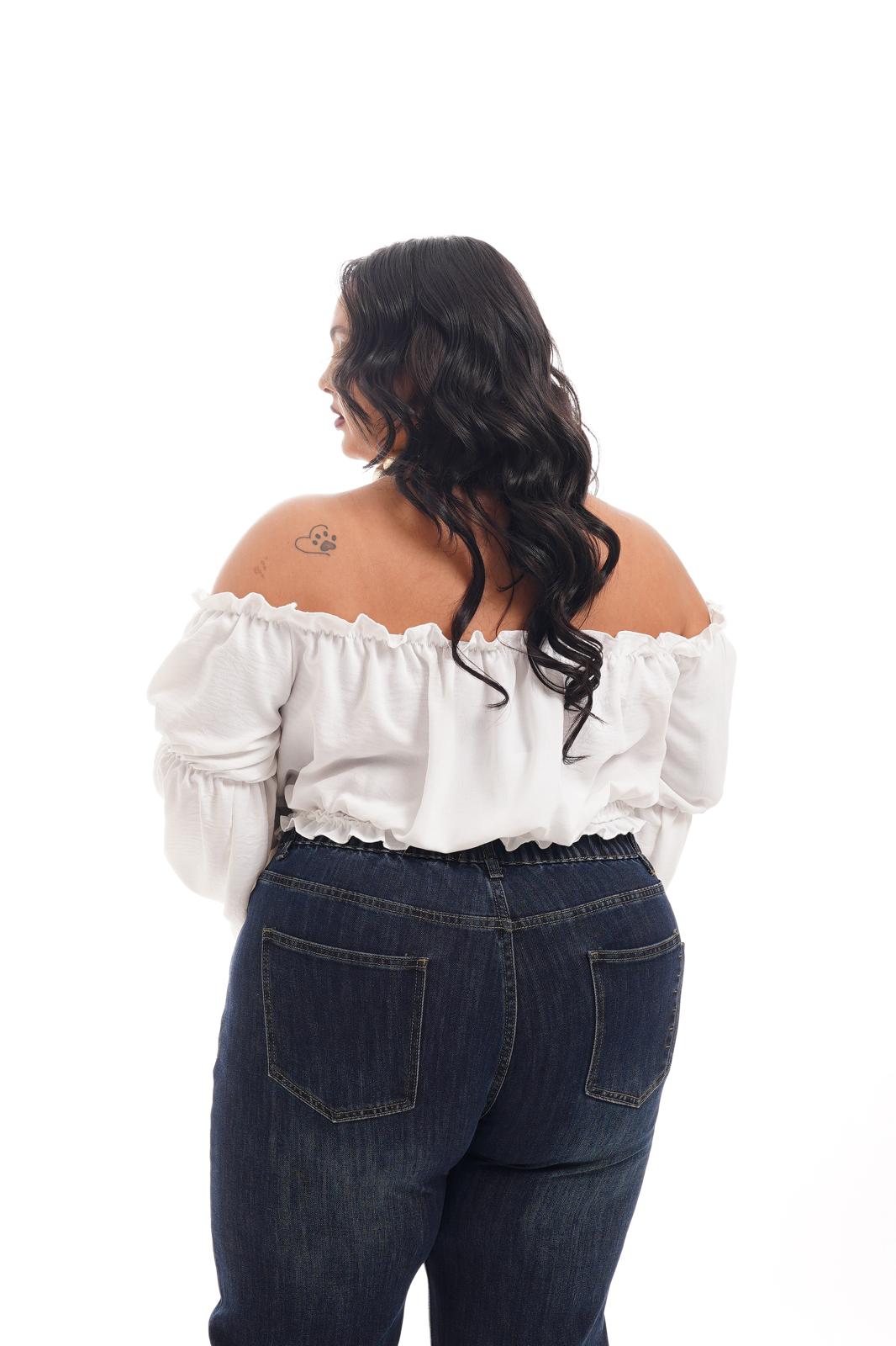 Blusa Crop Bianco