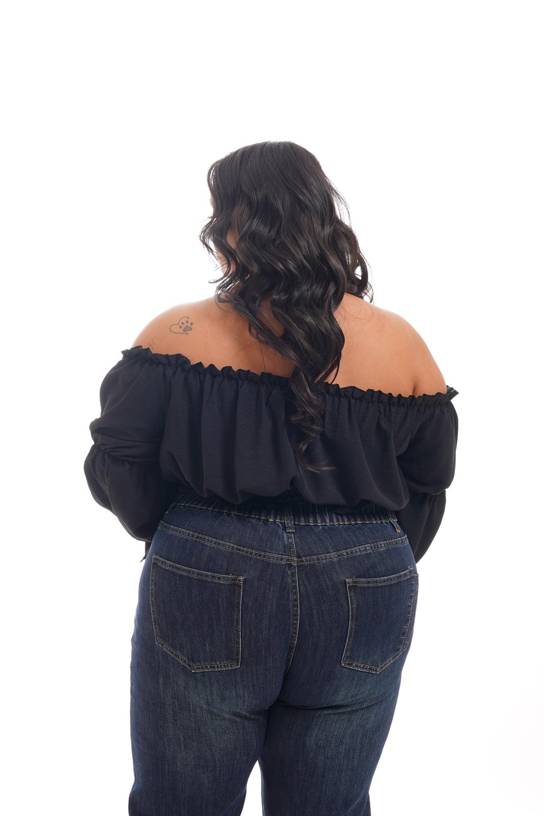 Blusa Crop Nero