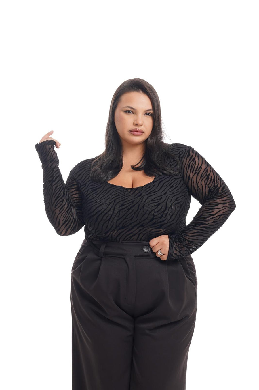 Body Zebrato Nero