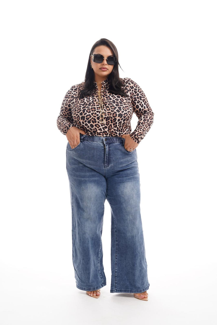 Jeans A Palazzo Sfumato