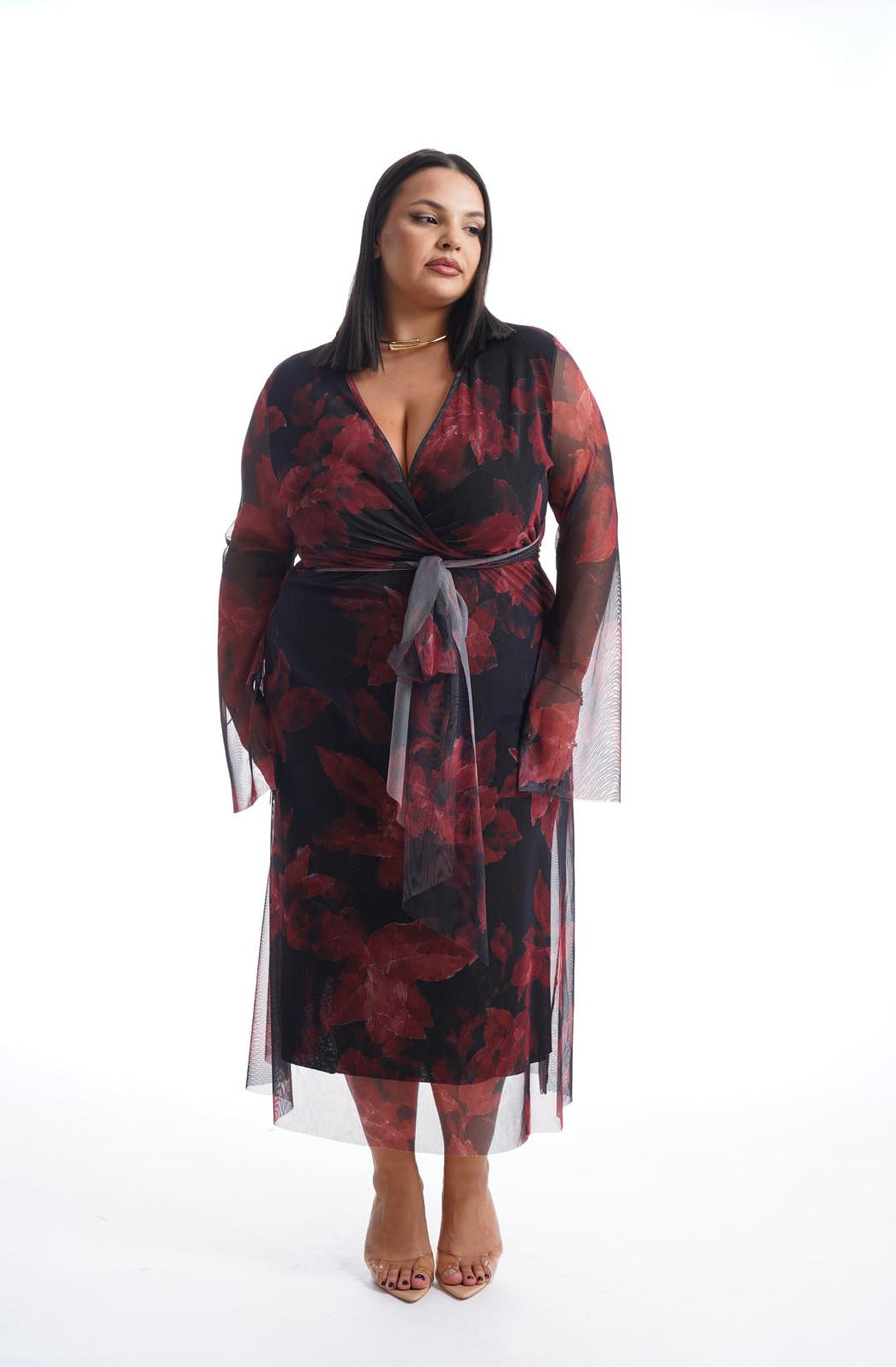 Dress Flower Rosso