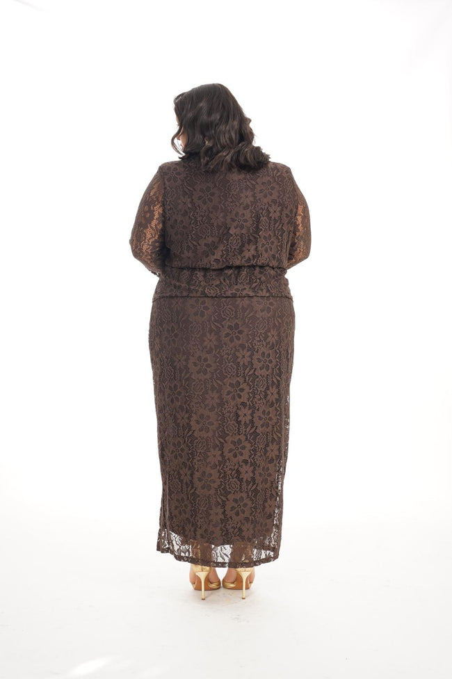 Abito Pizzo Marrone