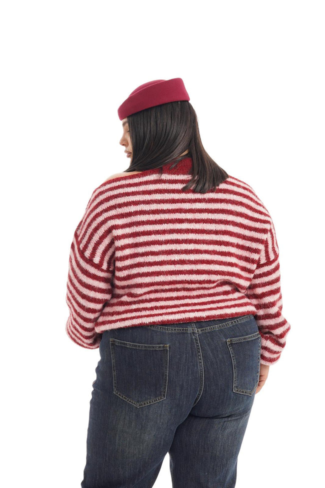 Pull A Righe Meryssa Bordeaux