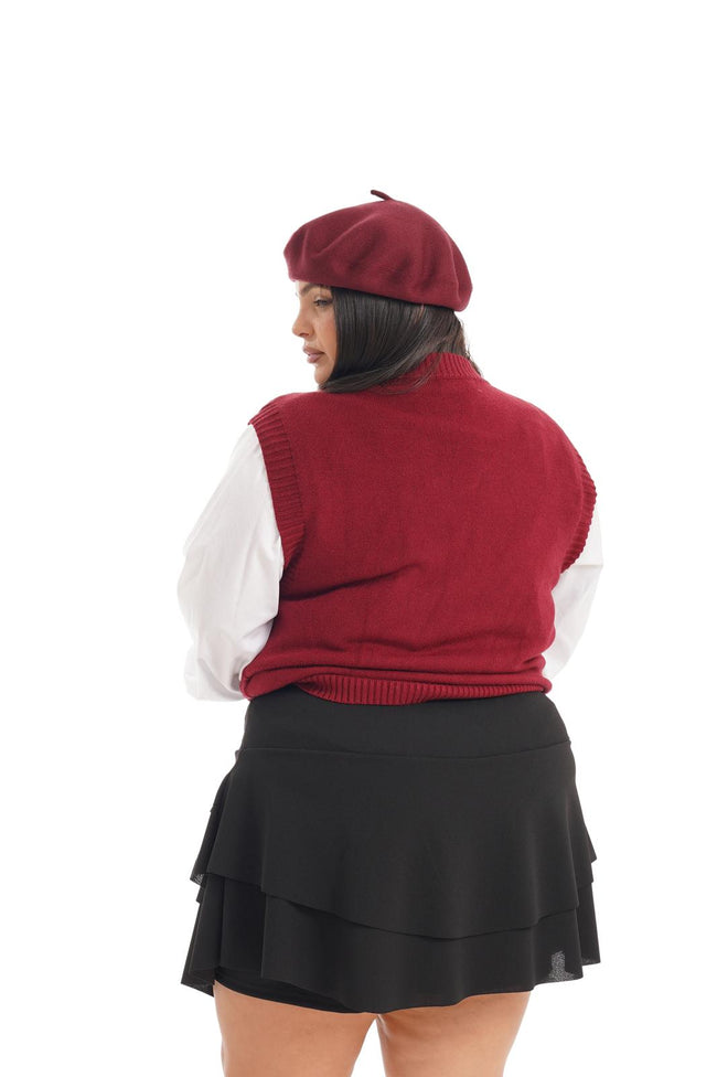 Gilet Mila Bordeaux
