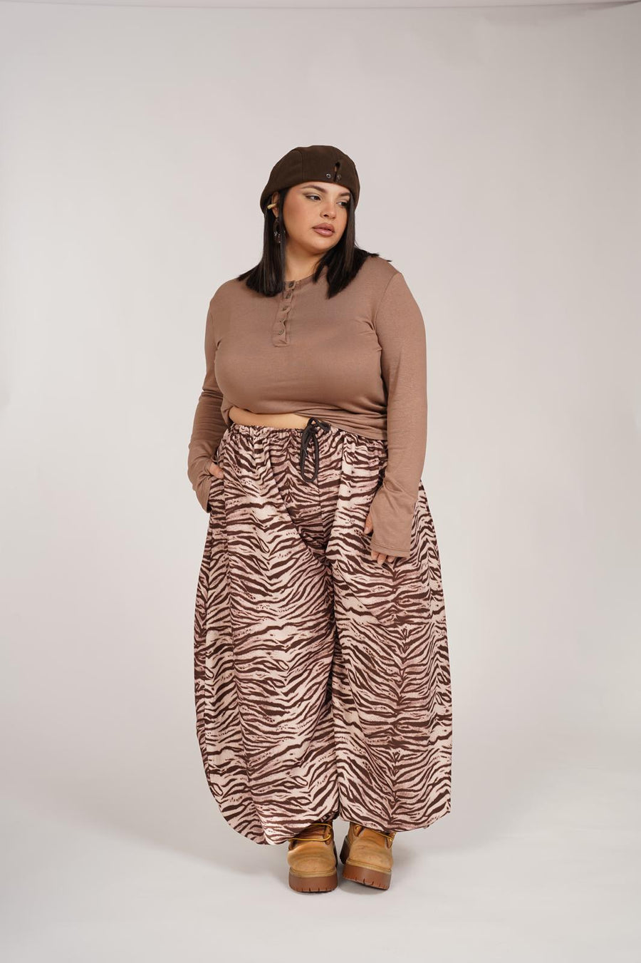 Pantalone Madison Zebrato\Marrone