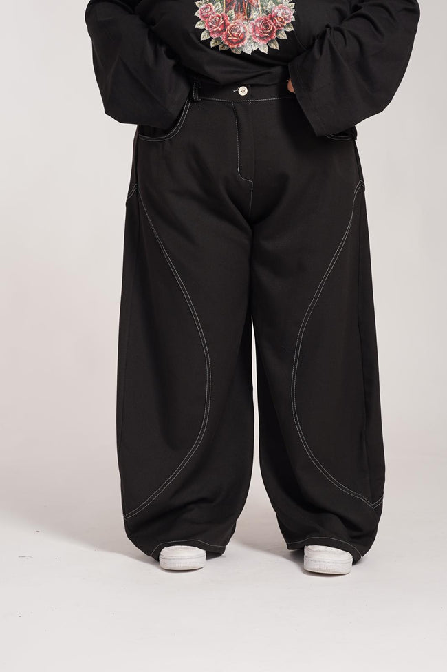 Pantalone Line Nero