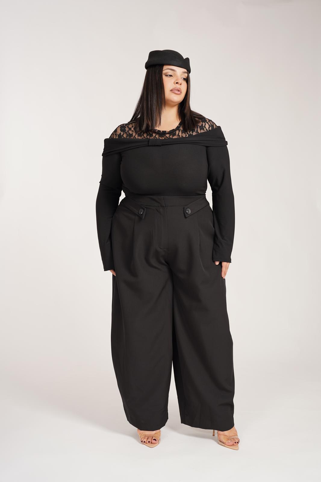 Pantalone Bottoncino Nero