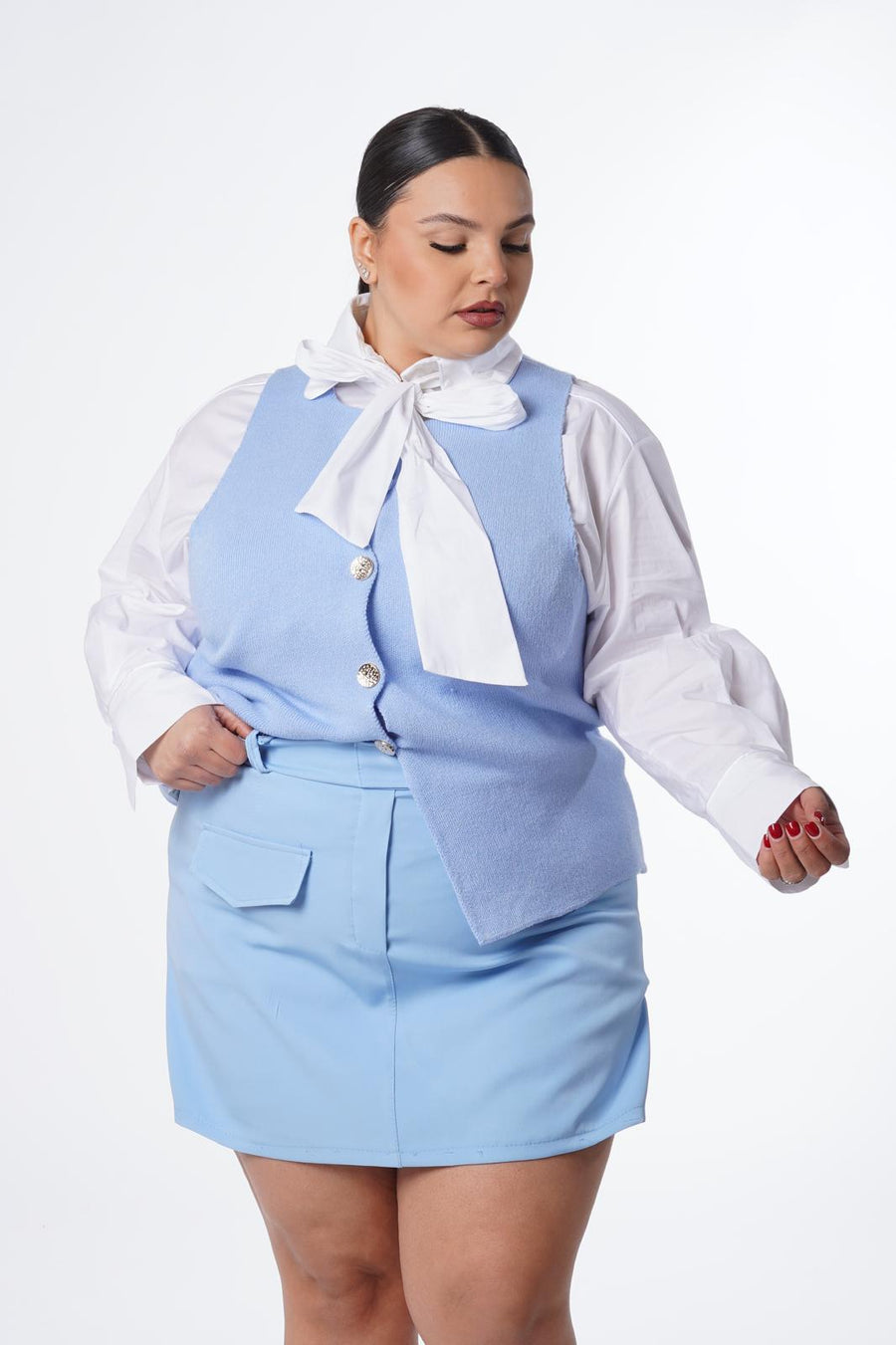 Gilet baby azzurro