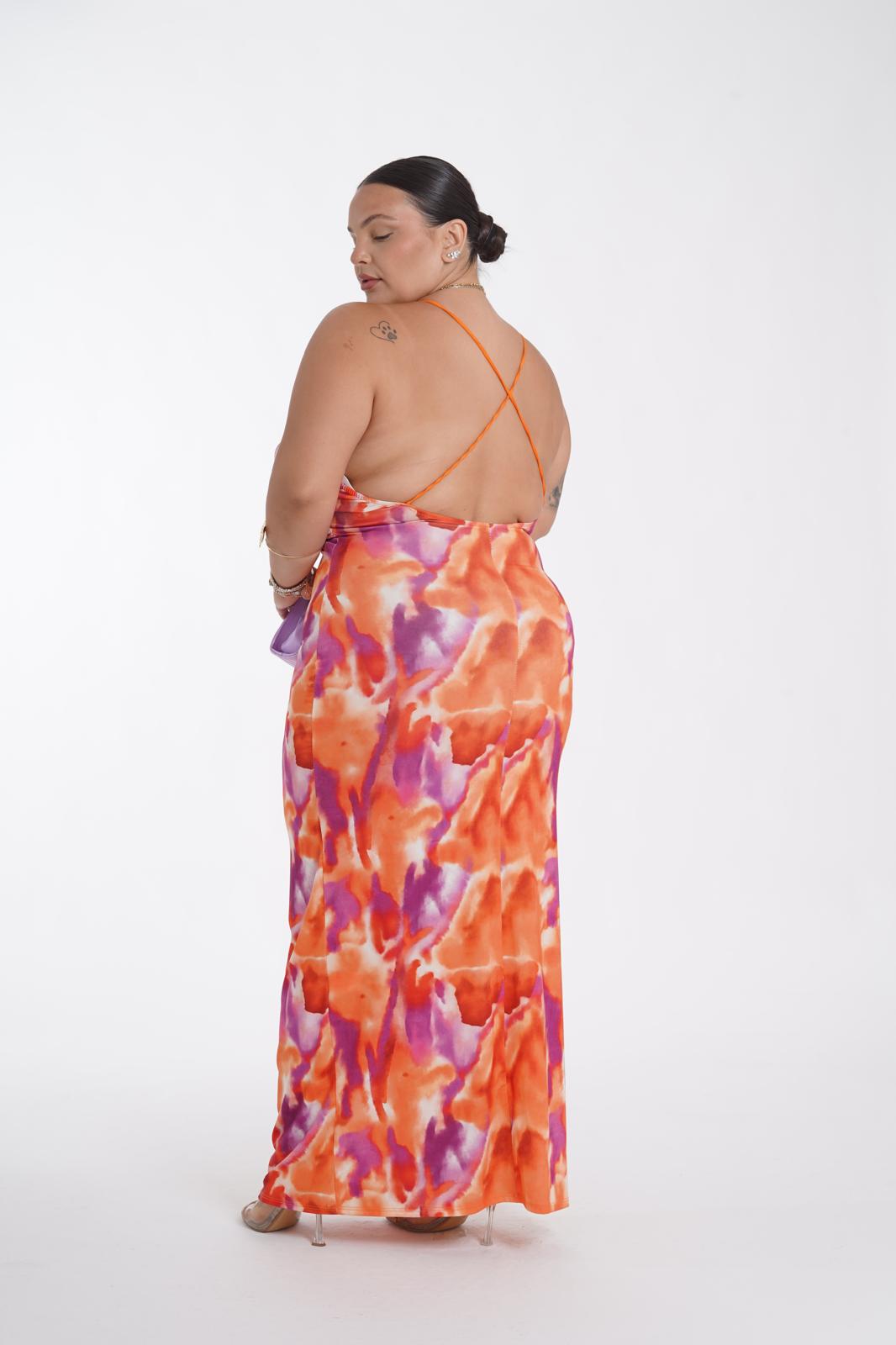 Dress Andreina arancione